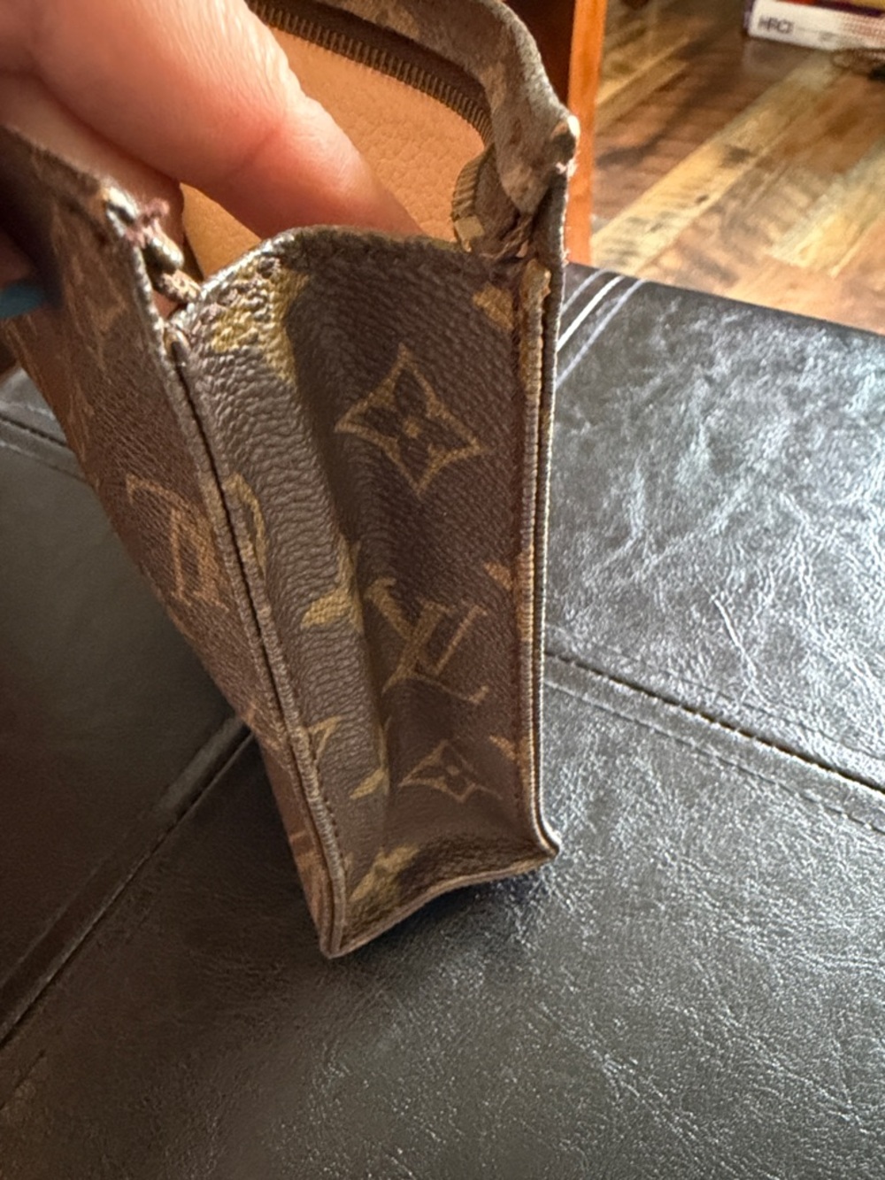 Louis Vuitton Monogram Canvas Pouch in Brown and Tan - Picture 7 of 11